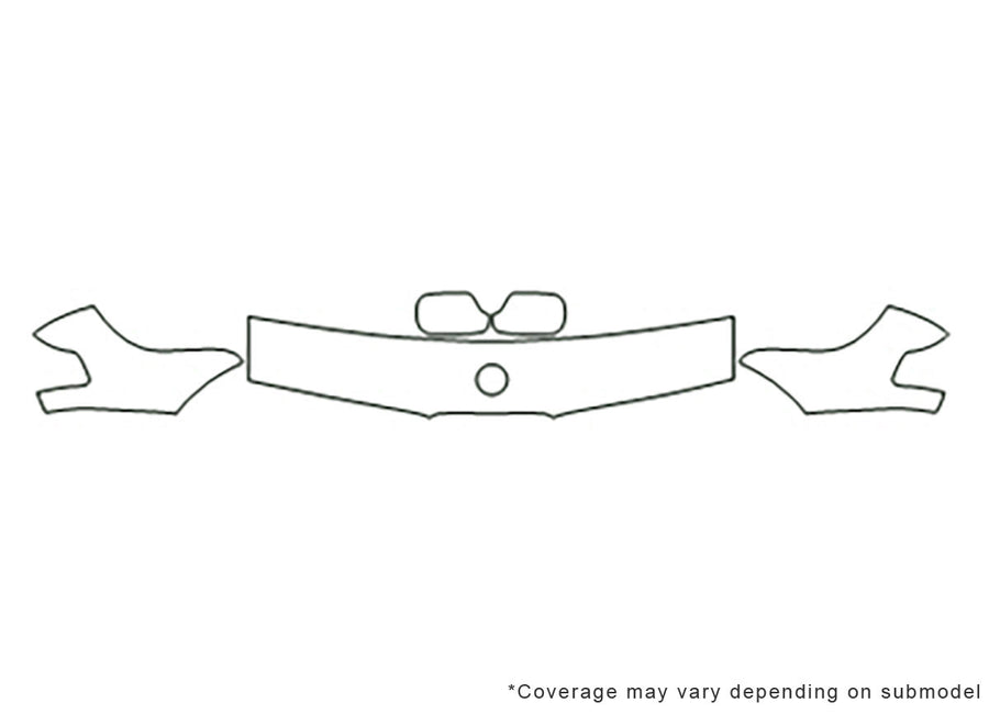 7-series Avery Dennison Clear Bra Hood Precut PPF Diagram