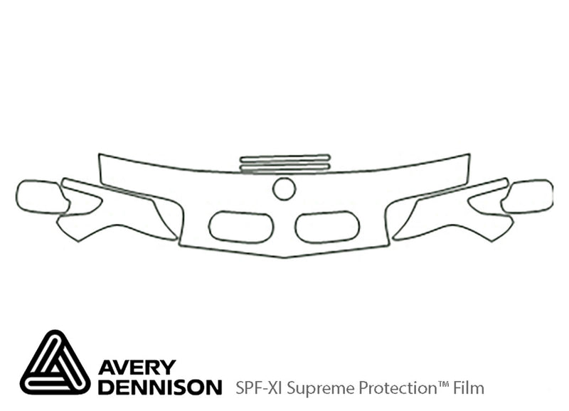 7-series Avery Dennison Clear Bra Hood Precut PPF Diagram
