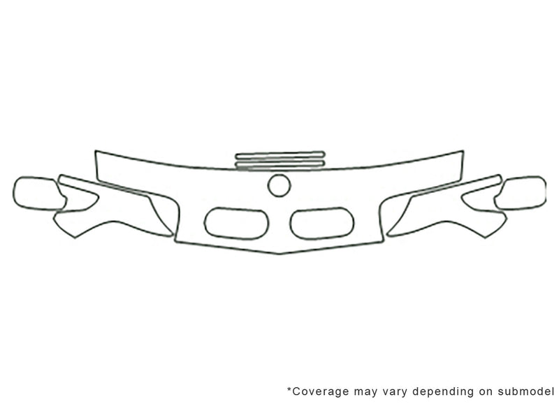 7-series Avery Dennison Clear Bra Hood Precut PPF Diagram