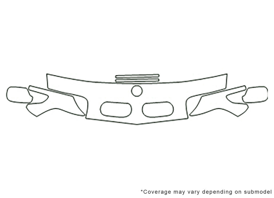 7-series Avery Dennison Clear Bra Hood Precut PPF Diagram