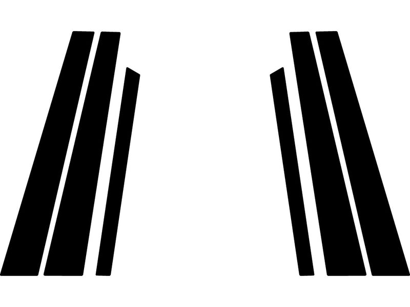 bmw 7-series 1995-2001 Carbon Fiber Pillar Trim Diagram