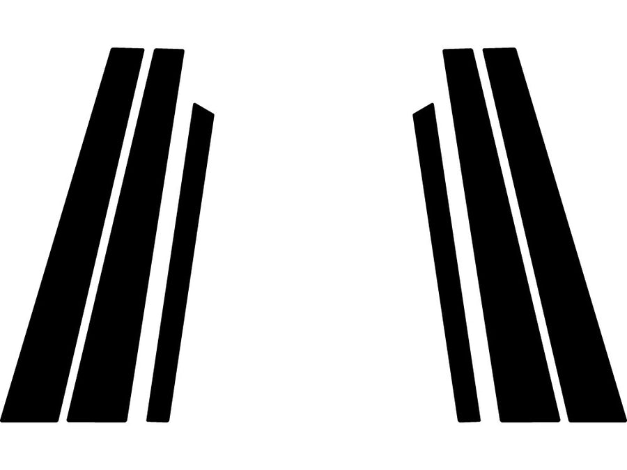 bmw 7-series 1995-2001 Gloss Black Pillar Trim
