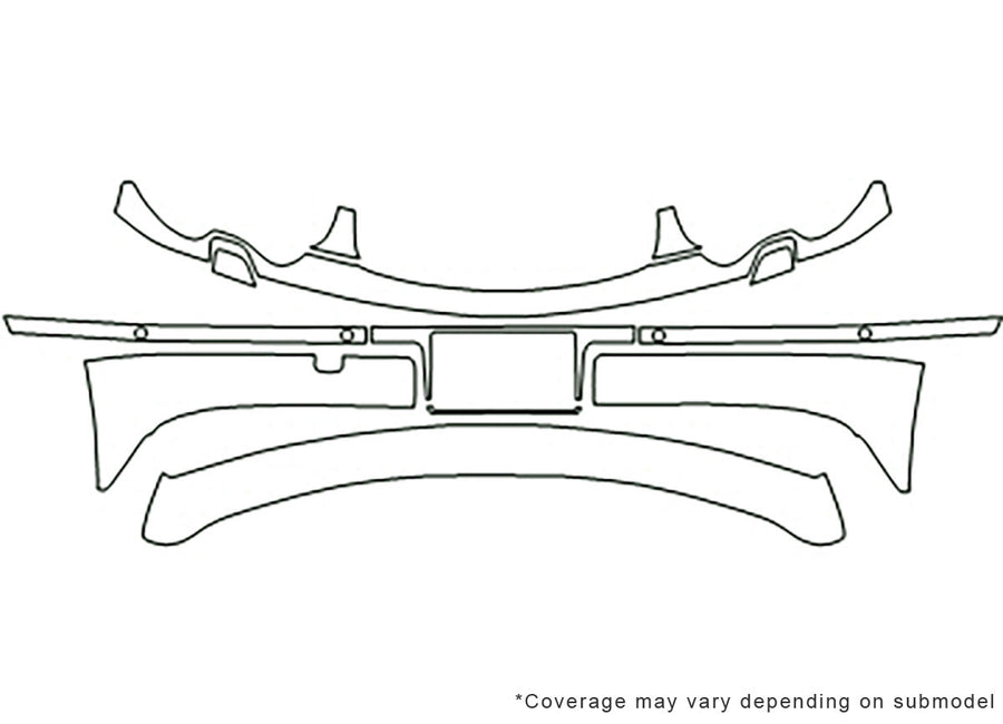 7-series 3M Clear Bra Bumper Precut PPF Diagram