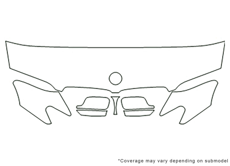 7-series 3M Clear Bra Hood Precut PPF Diagram