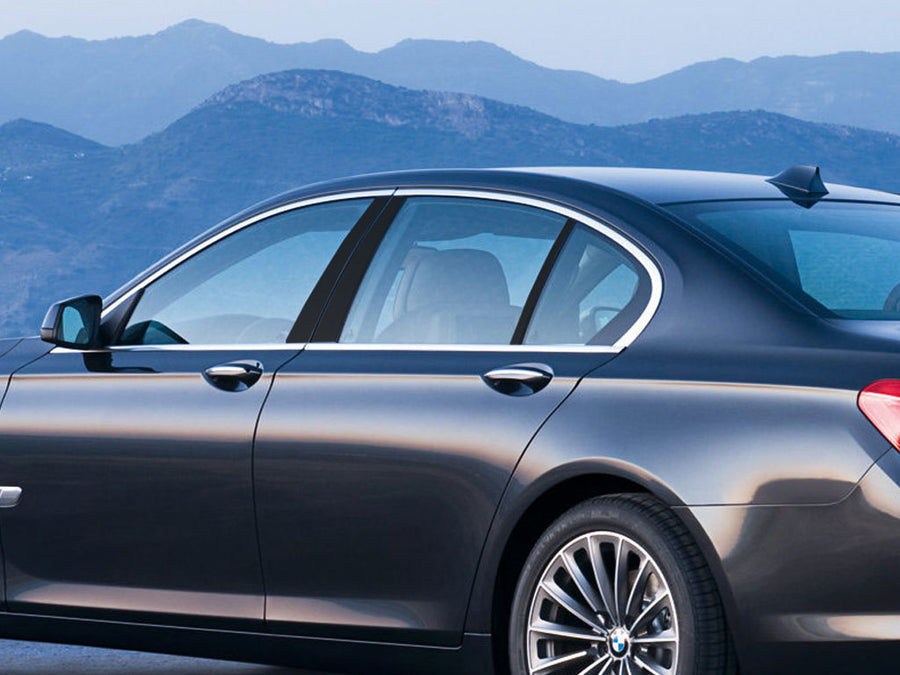 bmw 7-series 2002-2008 Matte Black Pillar Cover Diagram