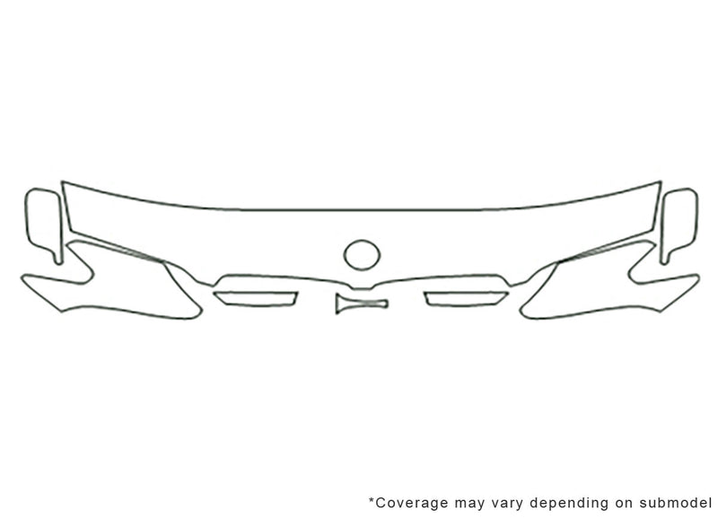 7-series Avery Dennison Clear Bra Hood Precut PPF Diagram