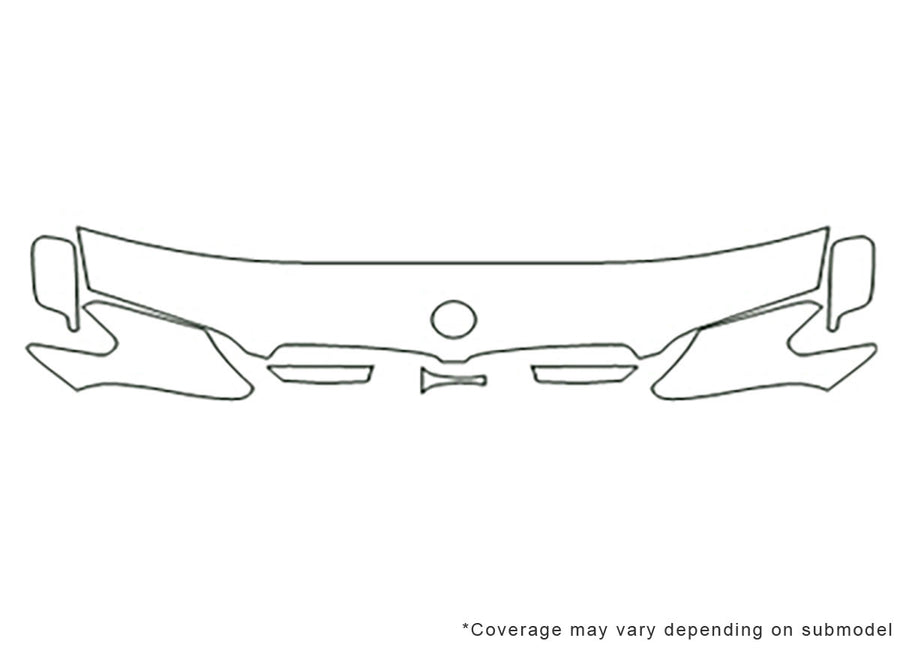 7-series Avery Dennison Clear Bra Hood Precut PPF Diagram
