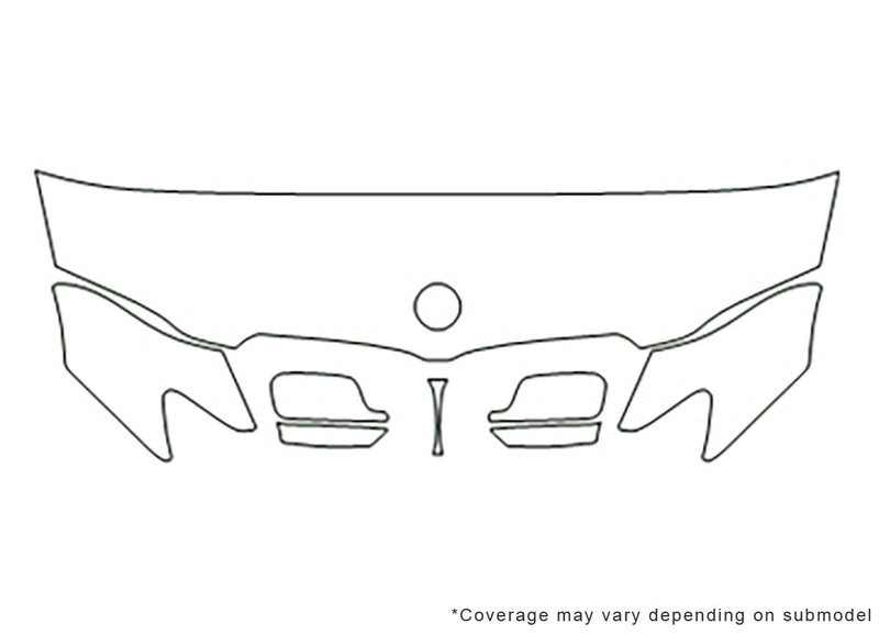 7-series Avery Dennison Clear Bra Hood Precut PPF Diagram