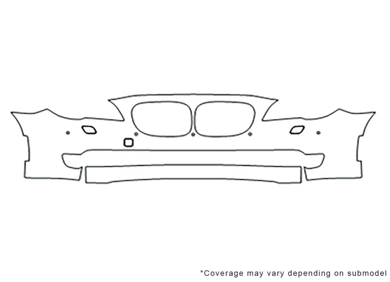 7-series 3M Clear Bra Bumper Precut PPF Diagram