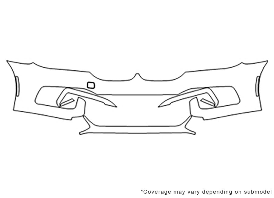 7-series 3M Clear Bra Bumper Precut PPF Diagram