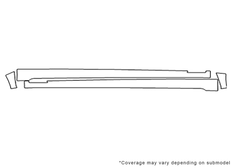 7-series 3M Clear Bra Door Cup Precut PPF Diagram