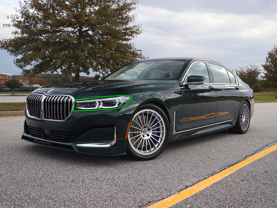 bmw alpina b7 2020-2022 Headlight Protection Installation Location