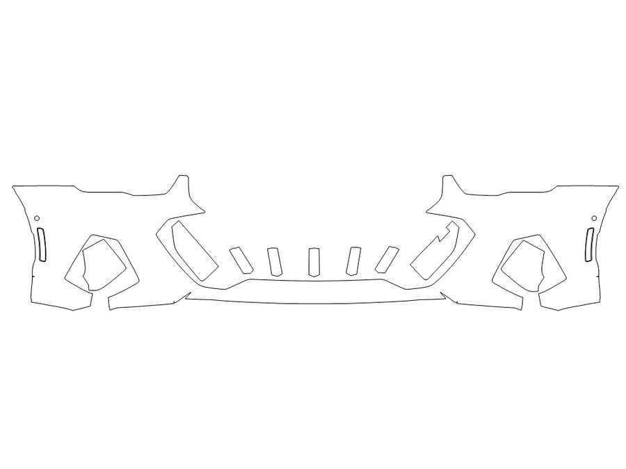 i5 Avery Dennison Clear Bra Bumper Precut PPF Diagram