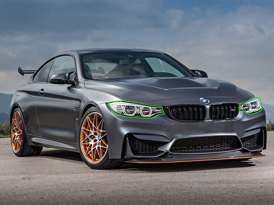 bmw m4 2015-2018 Headlight Protection Installation Location