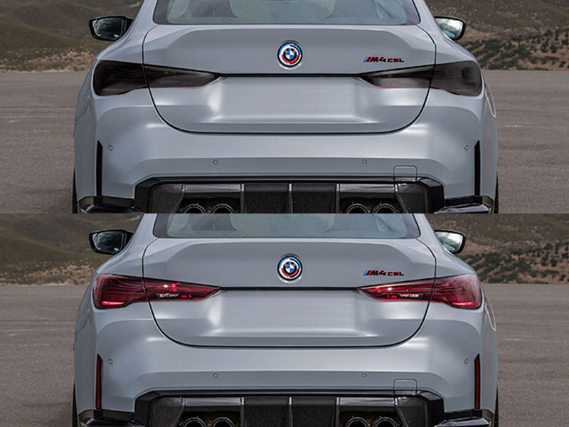 m4 Before and After Smoked Taillights