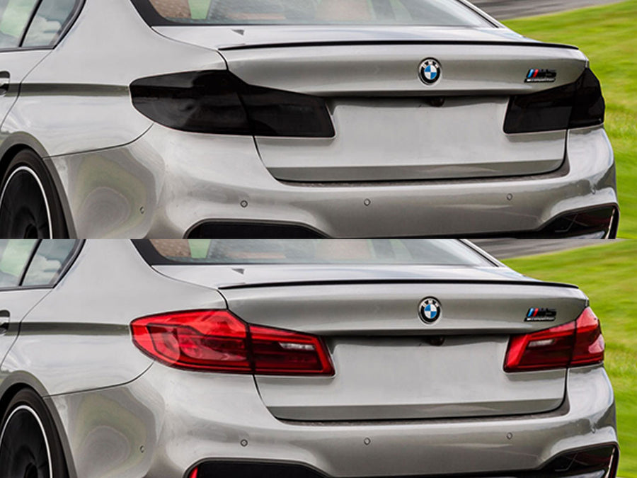 m5 Before and After Smoked Taillights