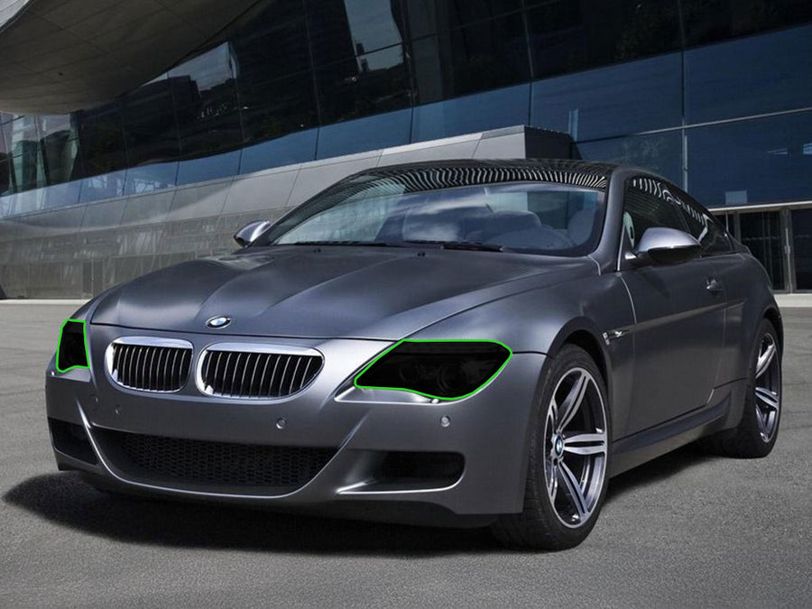 bmw m6 2006-2010 Headlight Tint Location