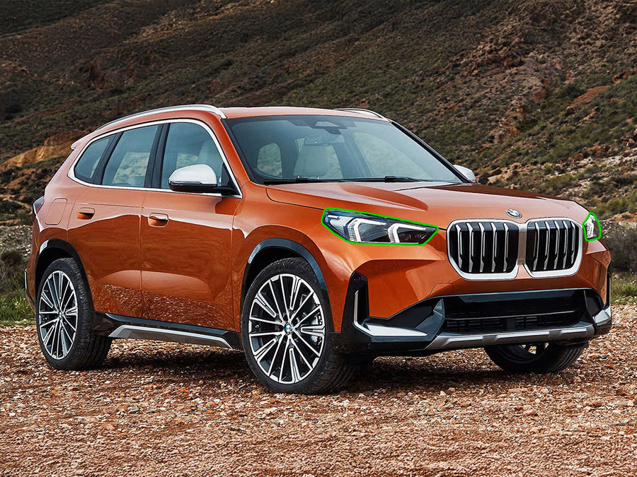 bmw x1 2020-2025 Headlight Protection Installation Location