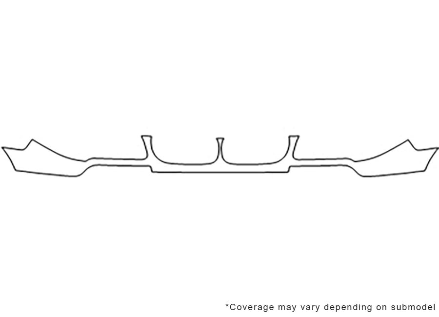 x3 Avery Dennison Clear Bra Bumper Precut PPF Diagram