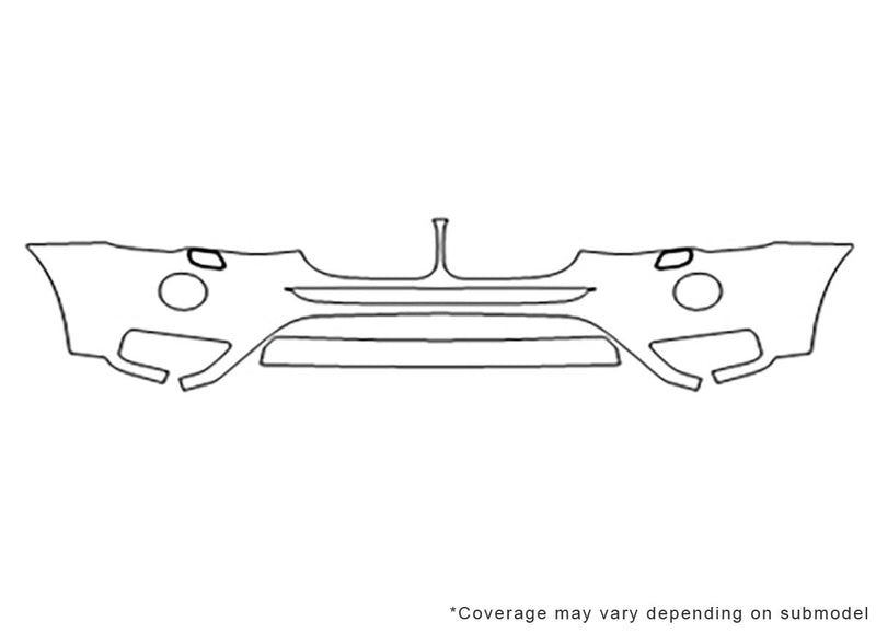 x3 Avery Dennison Clear Bra Bumper Precut PPF Diagram