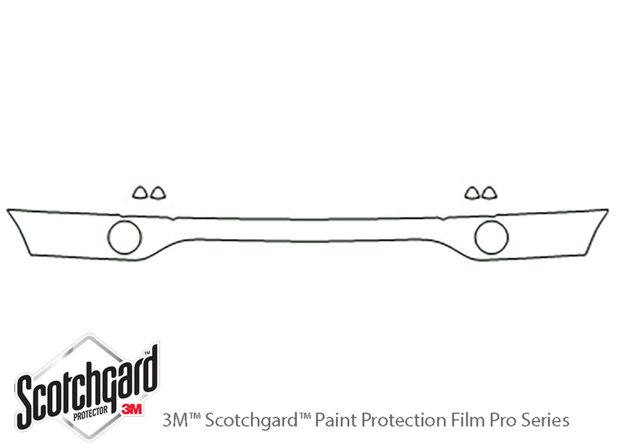 x5 3M Clear Bra Bumper Precut PPF Diagram