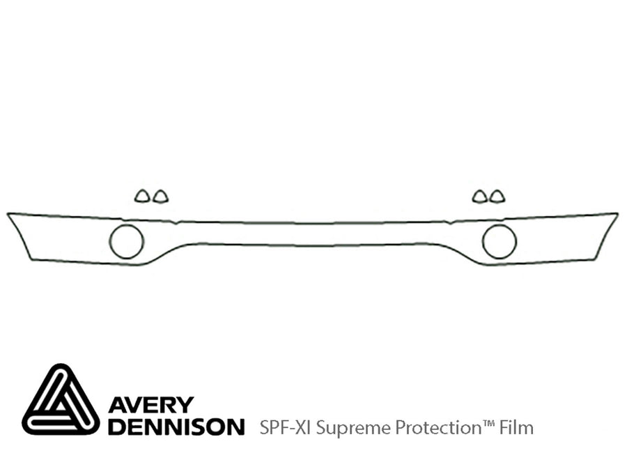 x5 Avery Dennison Clear Bra Bumper Precut PPF Diagram