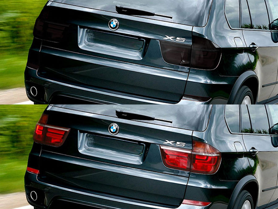 x5 Before and After Smoked Taillights