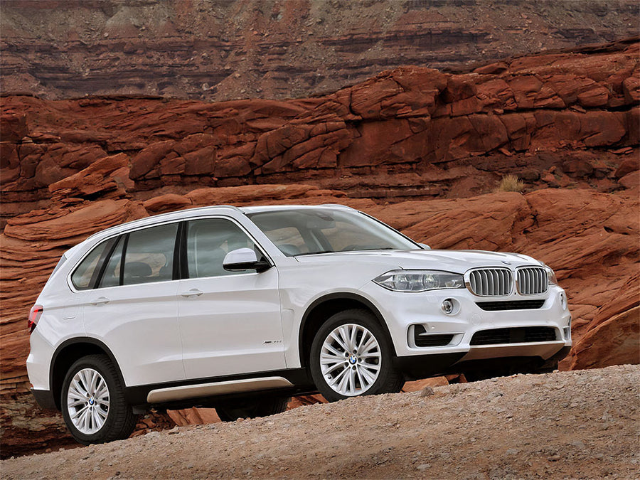 bmw x5 2007-2013 Brushed Aluminum Black Pillar Trim