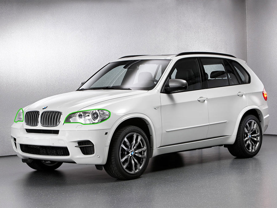 bmw x5 2011-2013 Headlight Protection Installation Location