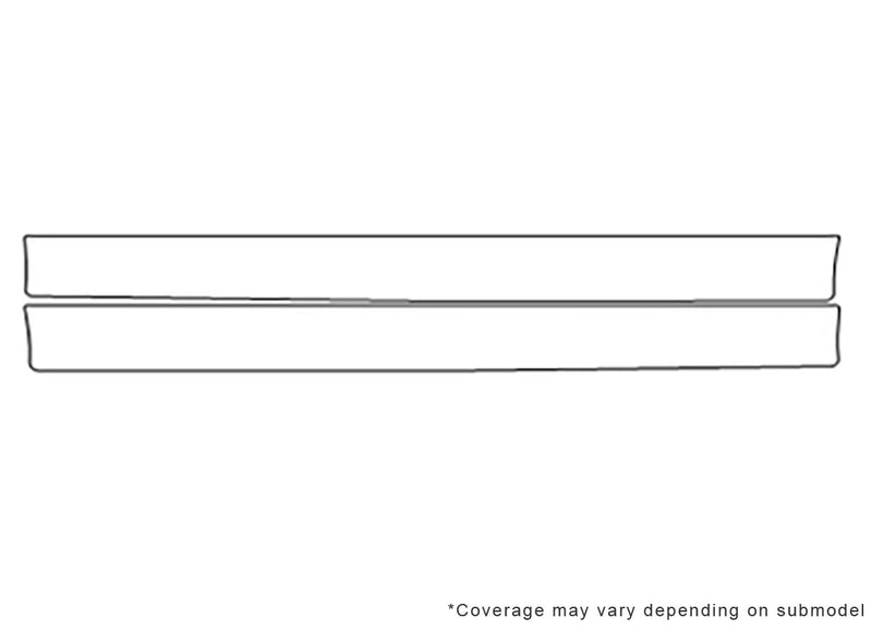 x5 3M Clear Bra Door Cup Precut PPF Diagram