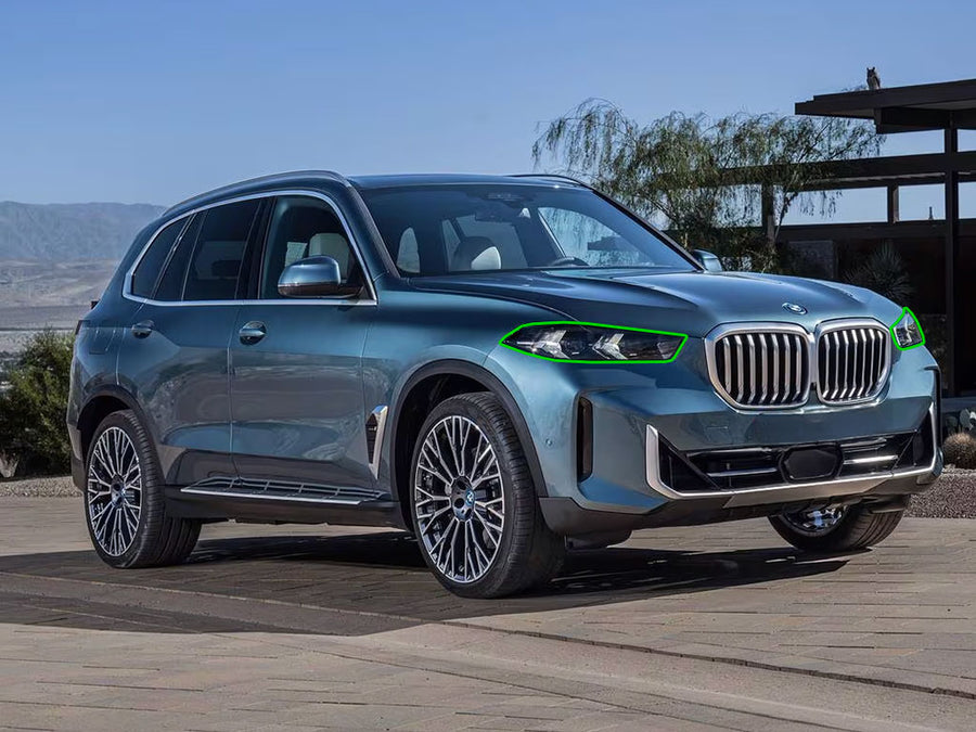bmw x5 2024-2025 Headlight Protection Installation Location