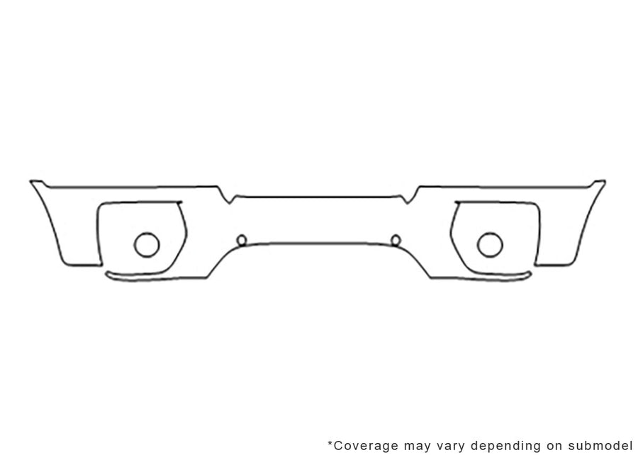x6 3M Clear Bra Bumper Precut PPF Diagram