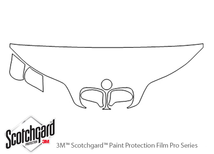 z3 3M Clear Bra Hood Precut PPF Diagram