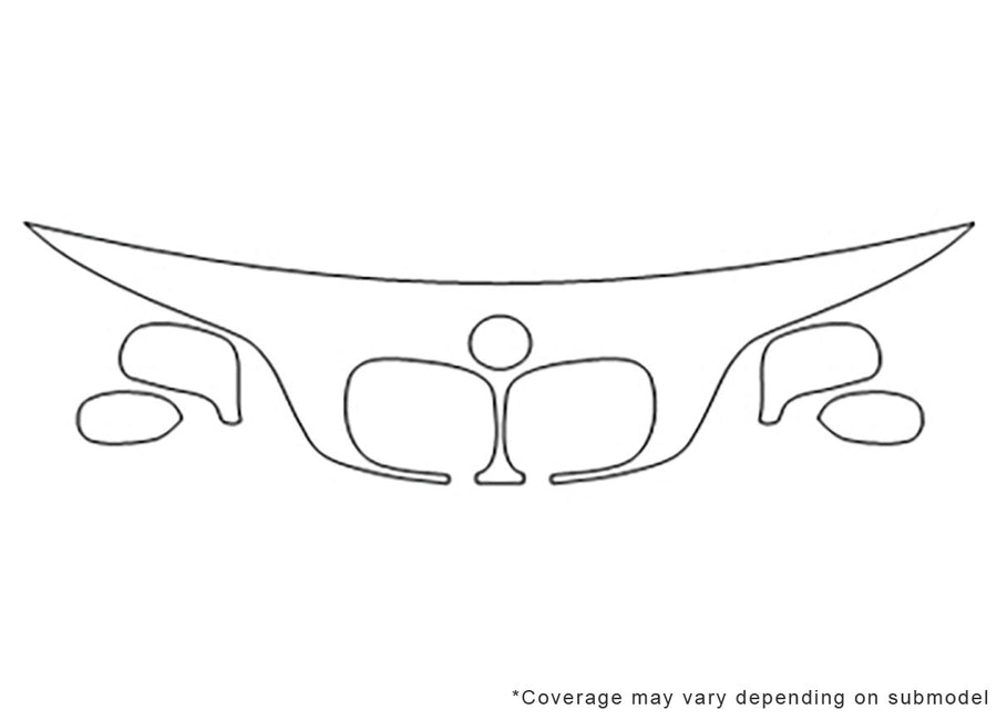 z3 Avery Dennison Clear Bra Hood Precut PPF Diagram