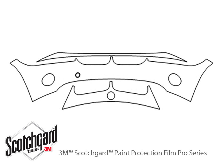 z4 3M Clear Bra Bumper Precut PPF Diagram
