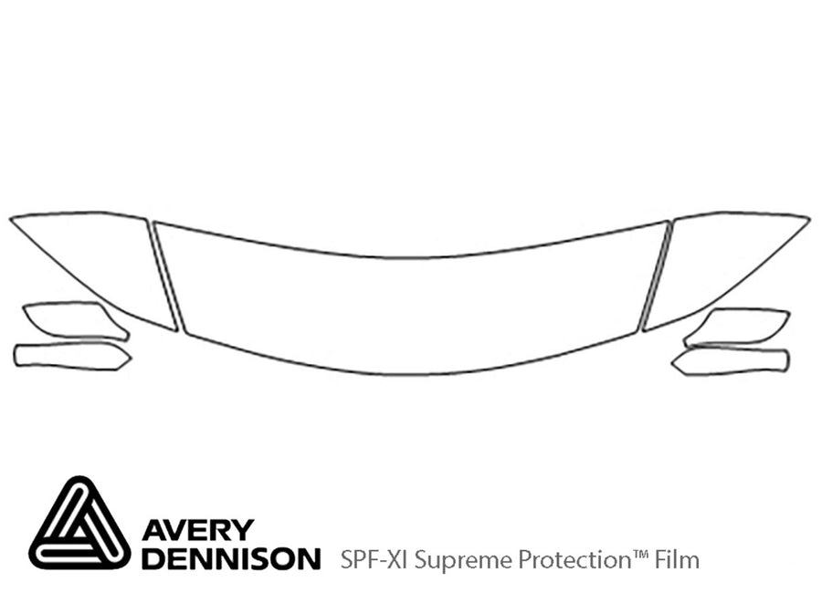 z4 Avery Dennison Clear Bra Hood Precut PPF Diagram