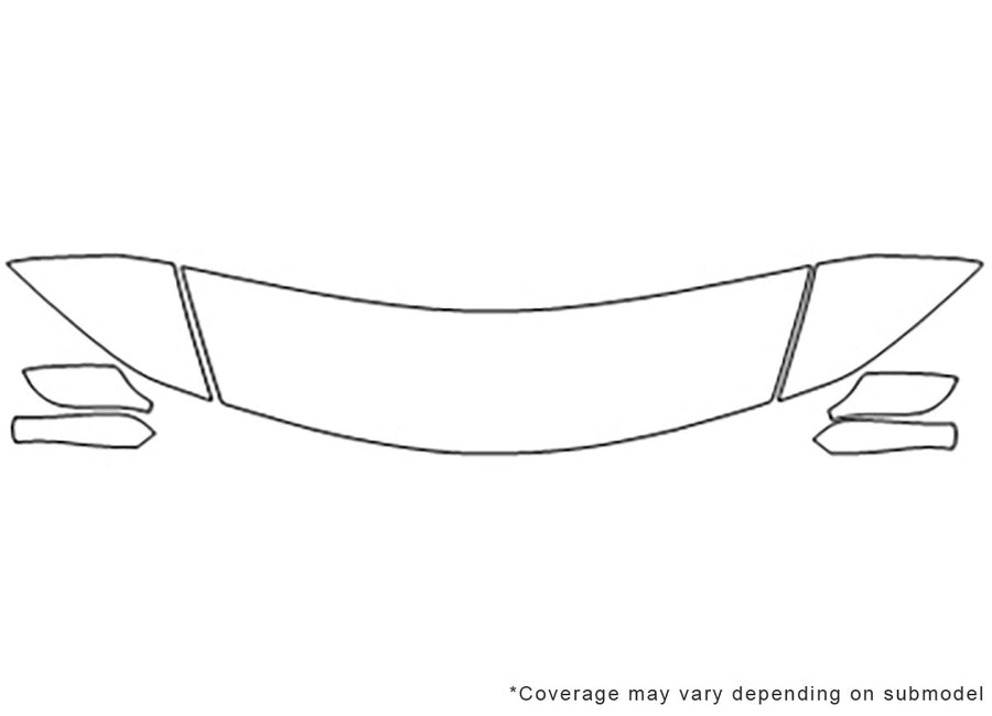 z4 3M Clear Bra Hood Precut PPF Diagram