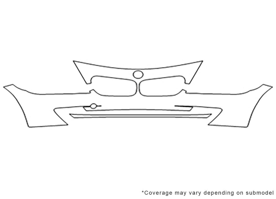 z4 3M Clear Bra Bumper Precut PPF Diagram