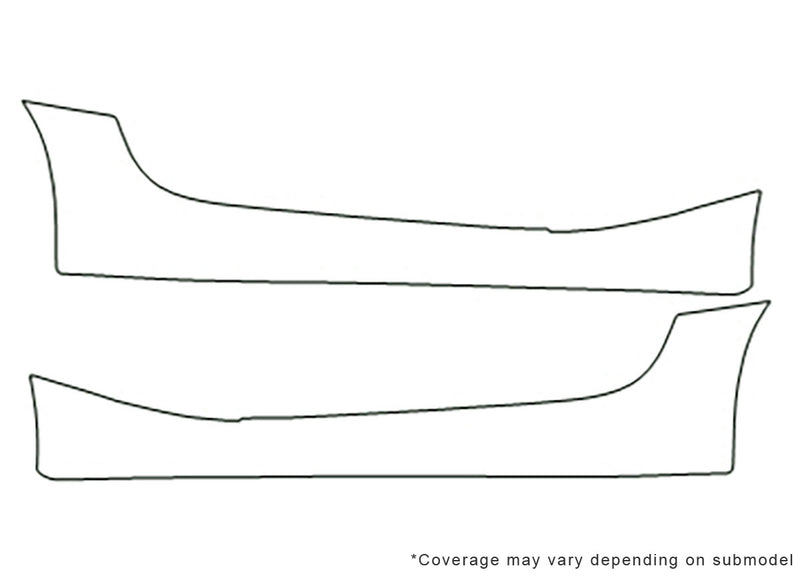 z4 3M Clear Bra Door Cup Precut PPF Diagram