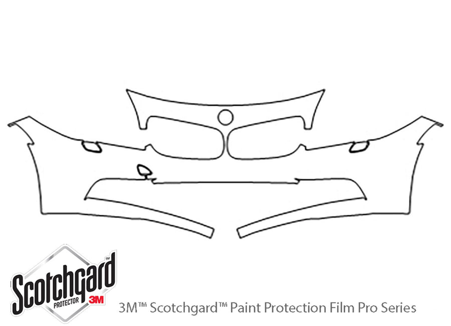 z4 3M Clear Bra Bumper Precut PPF Diagram