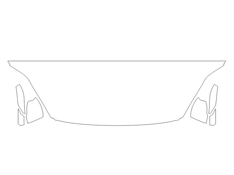 z4 3M Clear Bra Hood Precut PPF Diagram