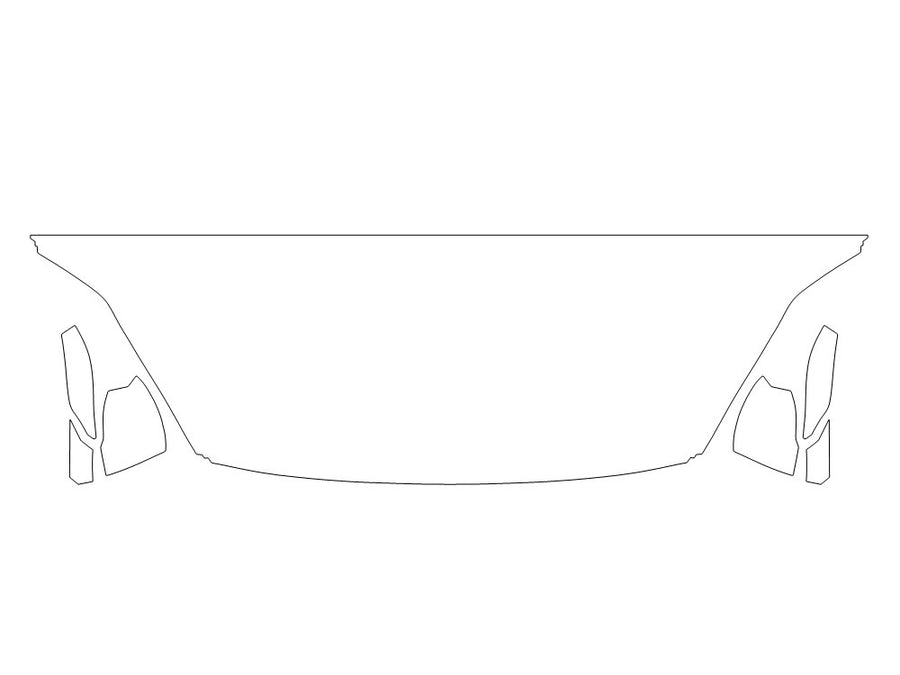 z4 3M Clear Bra Hood Precut PPF Diagram