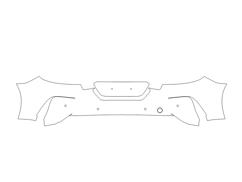 z4 3M Clear Bra Door Cup Precut PPF Diagram