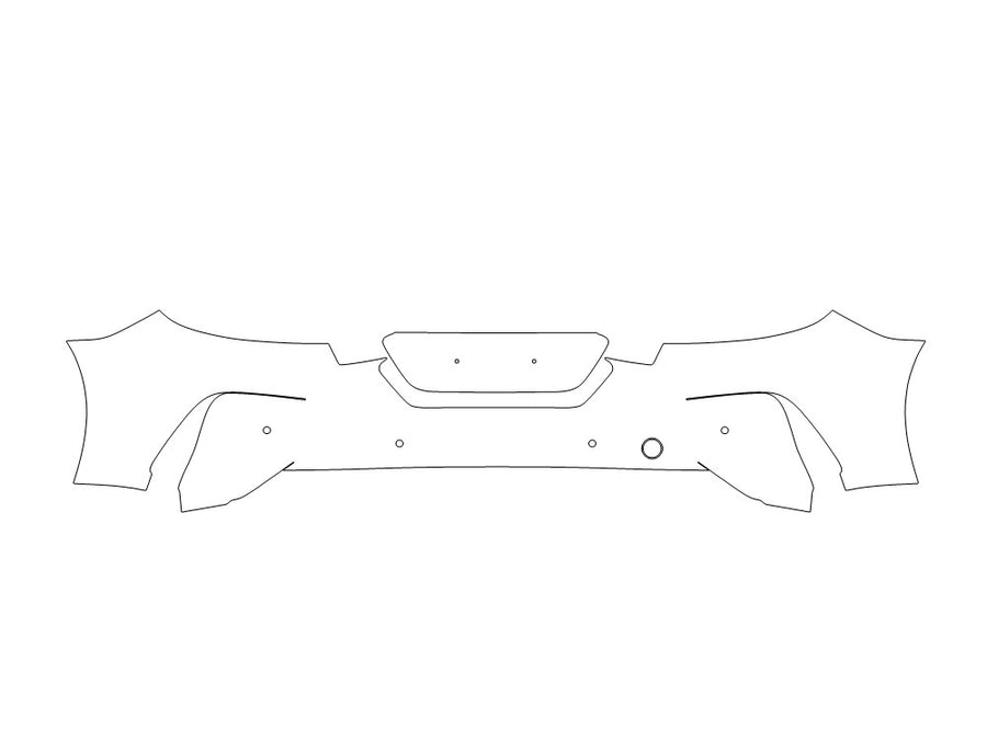 z4 3M Clear Bra Door Cup Precut PPF Diagram