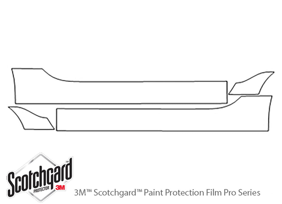 z8 3M Clear Bra Door Cup Precut PPF Diagram