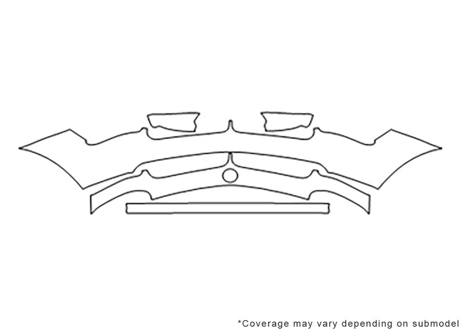 z8 3M Clear Bra Bumper Precut PPF Diagram