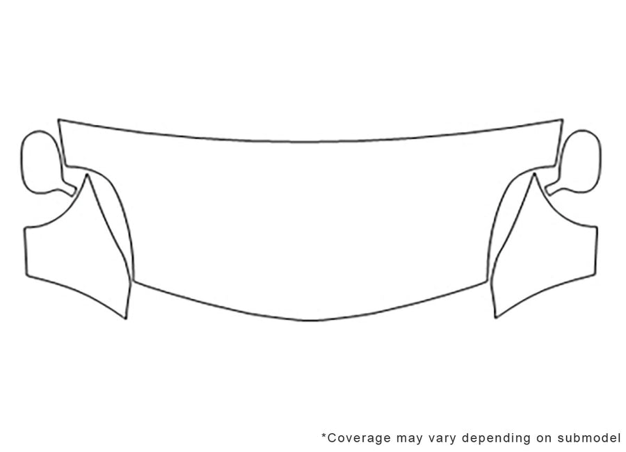 z8 3M Clear Bra Hood Precut PPF Diagram