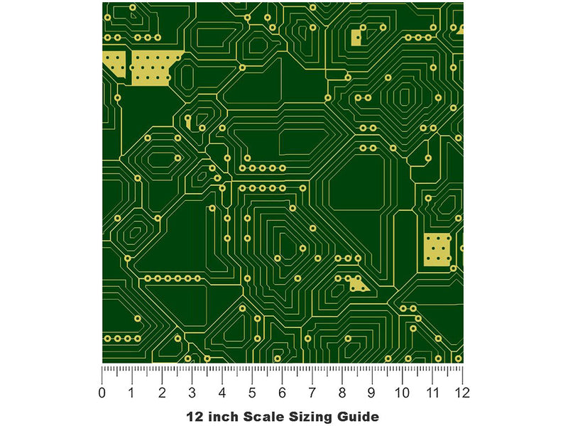Board Member Technology Vinyl Film Pattern Size 12 inch Scale~Rwraps Board Member Technology Sizing Chart~3