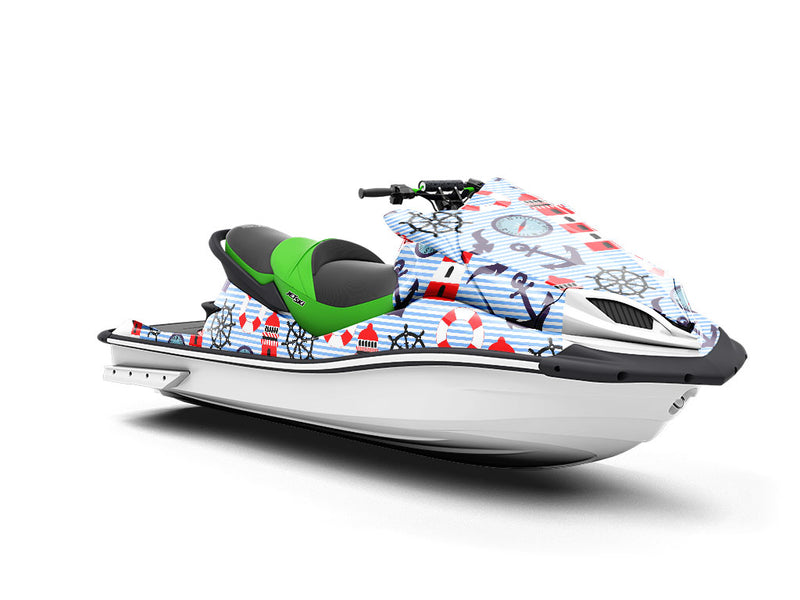 Boardwalk Sights Summertime Jet Ski Vinyl Customized Wrap
