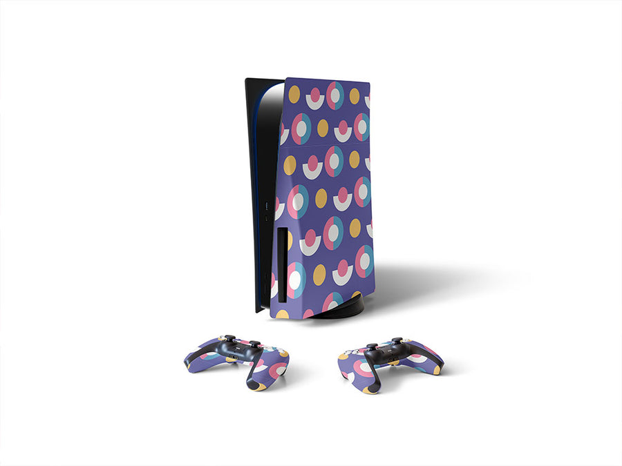 boat party abstract geometric Sony PS5 DIY Skin